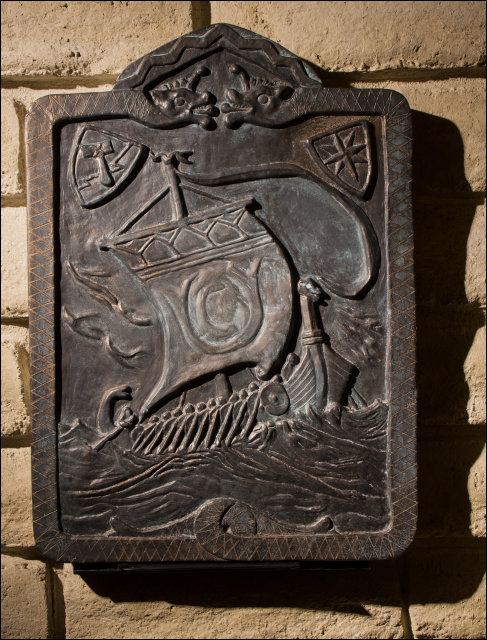 The completed plaque installed on my parents' fireplace.