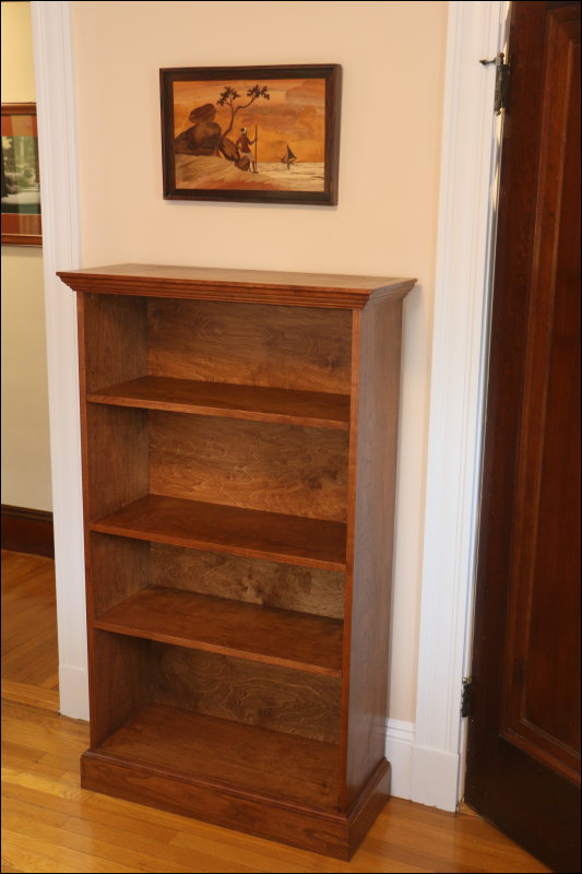 Completed bookcase